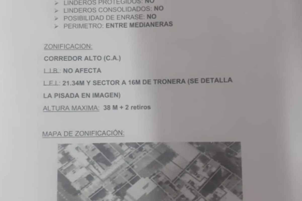 Venta Terreno en San Cristobal, Capital Federal
